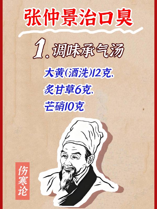 張仲景口臭方子一